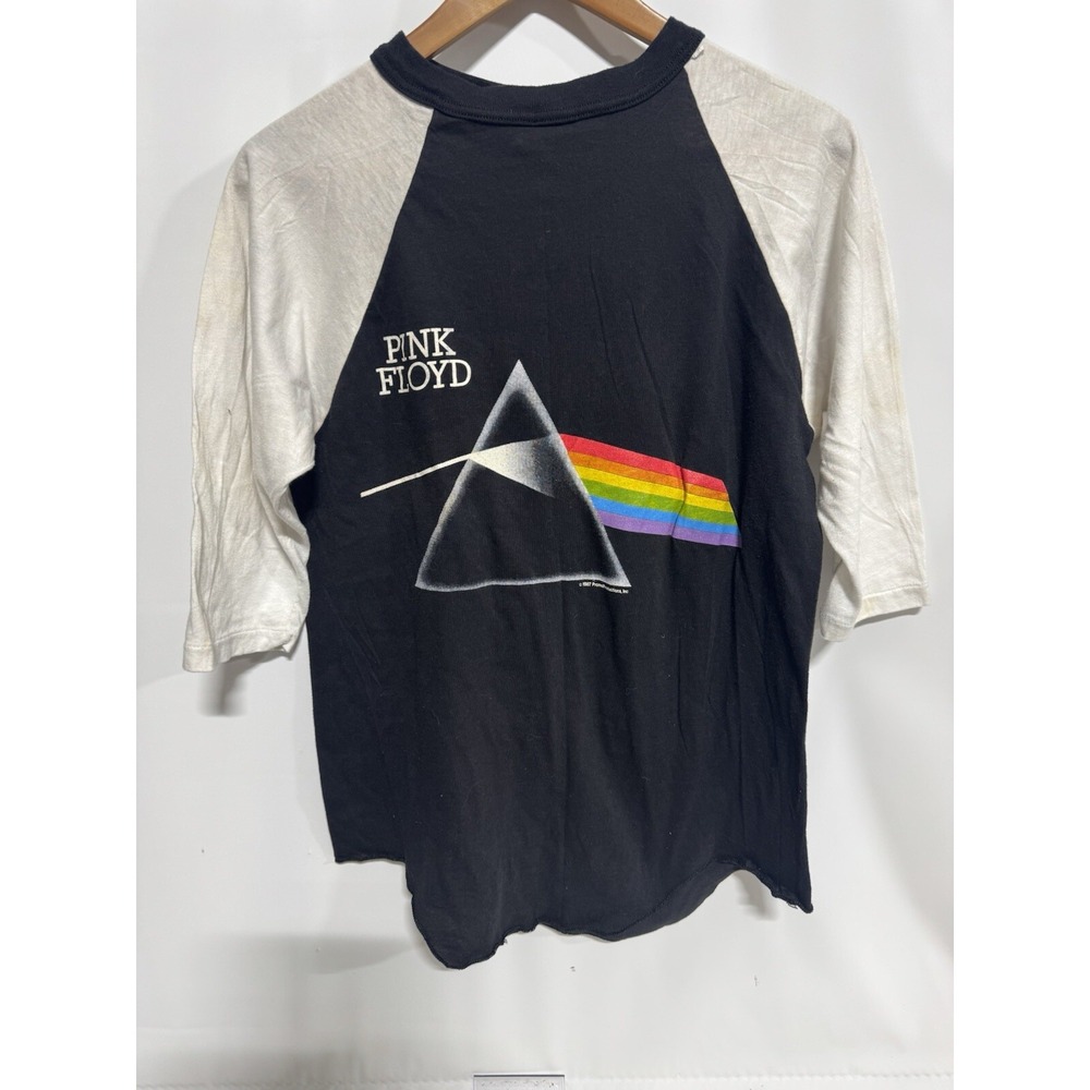 Vintage 1987 Tour Pink Floyd RARE 3/4 Sleeve T Shirt L Made In USA Fast Shipping